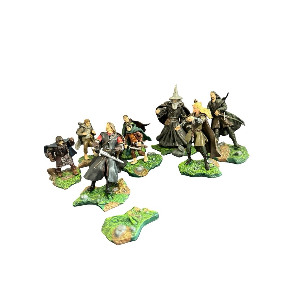 Lord of the Rings Fellowship of Ring Figure Lot Gandalf Legolas Aragorn Frodo